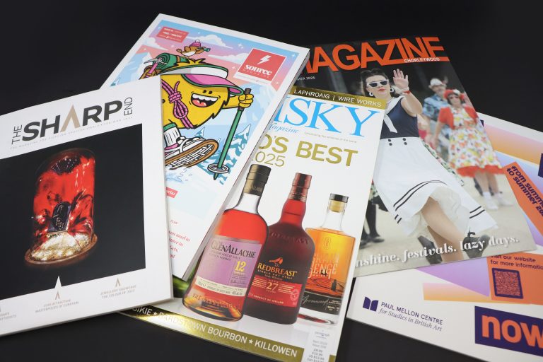 A variety of magazines